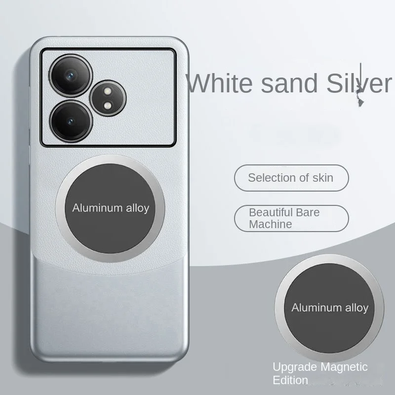 Luxury PU Leather Magnetic Protective Back Cover Case