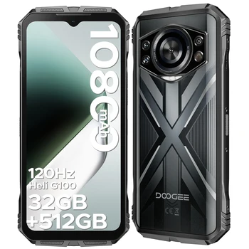 DOOGEE S Cyber Pro Telefono robusto 6.6'' FHD+ 120Hz IPS 32GB(12+20) 512GB 10800mAh Batteria grande 50MP AI Fotocamera principale Smartphone NFC