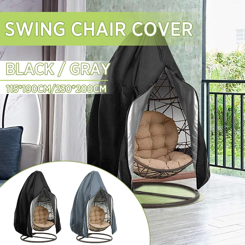 

Garden Chair Cover Waterproof Dustproof Swing Chair Covers Egg Shaped Hanging Chair Dust Cover Protector Outdoor Garden Furnitur