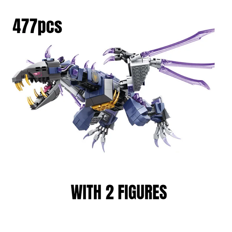 New 477pcs Overlord Dragon Building Blocks Bricks Classic Compatible 71742 DIY Model Toys for Children Christmas Birthday Gifts