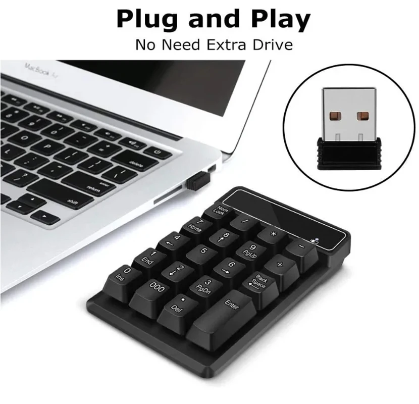 Teclado numérico universal usb com fio teclado numérico portátil pequeno  contabilidade financeira número silencioso teclado teclado