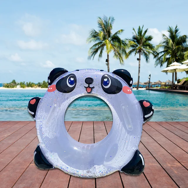 Cartoon Swim Ring Iatable Float Tube Durable Round Shaped  Summer Pool Beach Party Swimming Float Water Fun Swim Pool Toys 2