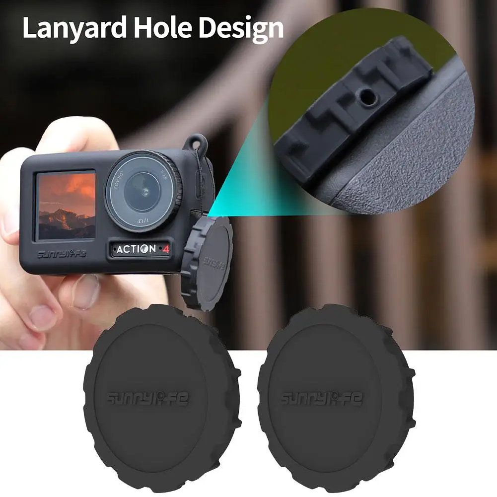 

Силиконовая крышка для объектива, Защитный Чехол, крышки, устойчивый к царапинам ремешок, аксессуары для спорта, камера Ca E3G6