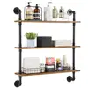 Industrial Pipe Shelf 3 Tier 32x7.87in Wall-Mount for kitchen Bedroom 1