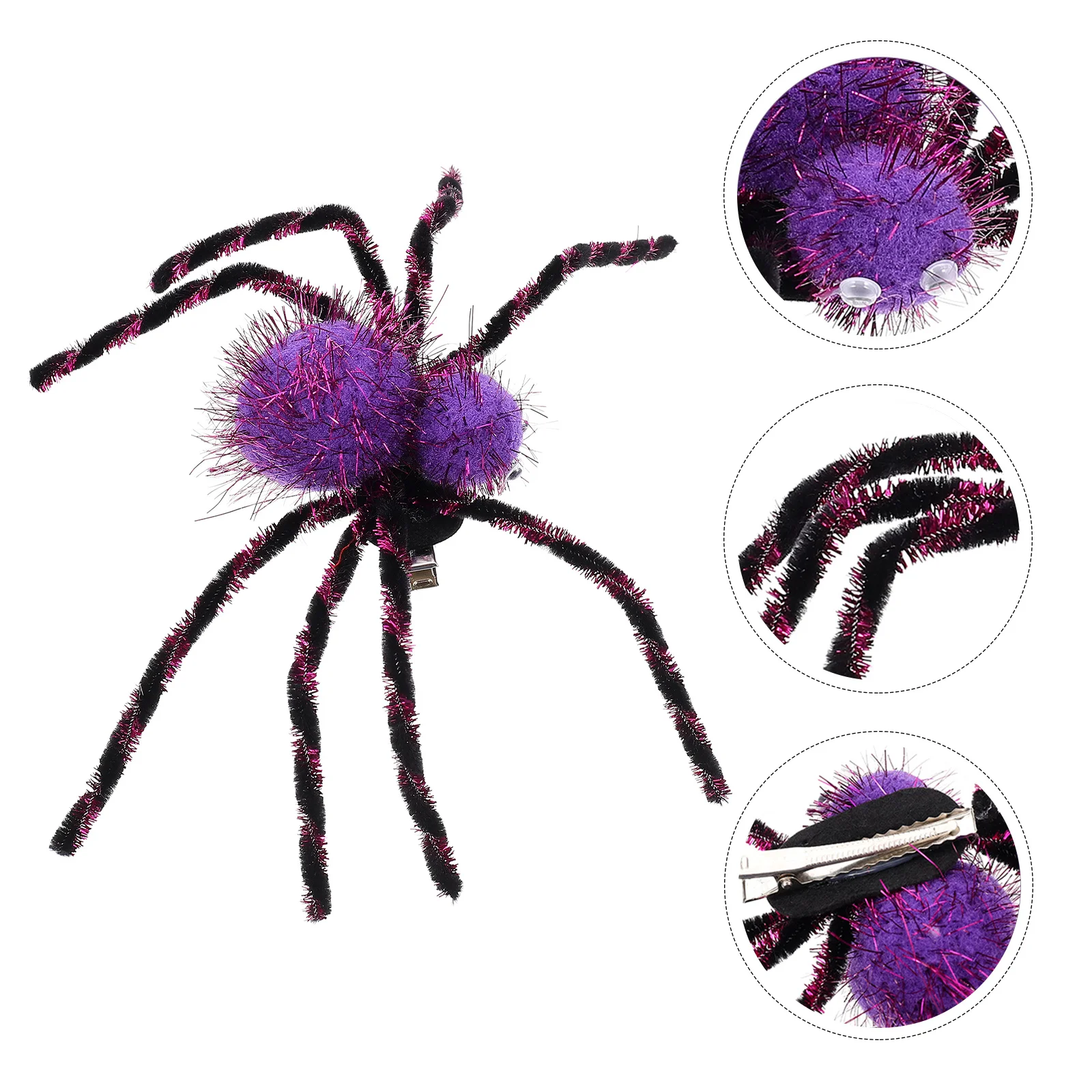 Spider Hairpin Decorative Party Accessory Halloween Large Design Headdress Barrette Barrettes Creative Clip