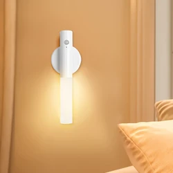 Magnetic LED Wall Lights with USB Charging and Smart Motion Sensor (White)