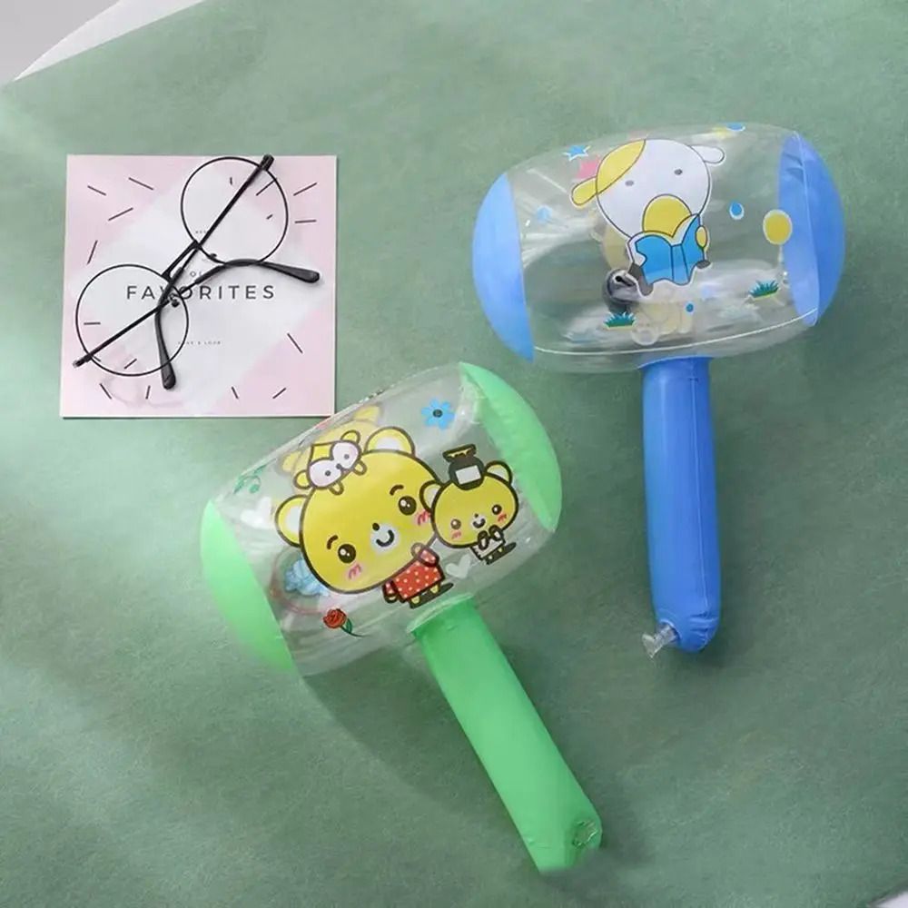 12Pcs Inflatable Hammer With Bell Air Hammer Baby Kids Toys Party Favors Inflatable Toy Pool Beach Party Toy