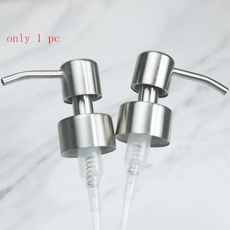 Hand Liquid Soap Pump Dispenser Nozzle for Bathroom Kitchen Stainless Steel Foam Sink Liquid Soap Nozzle Bathroom Accessories 3