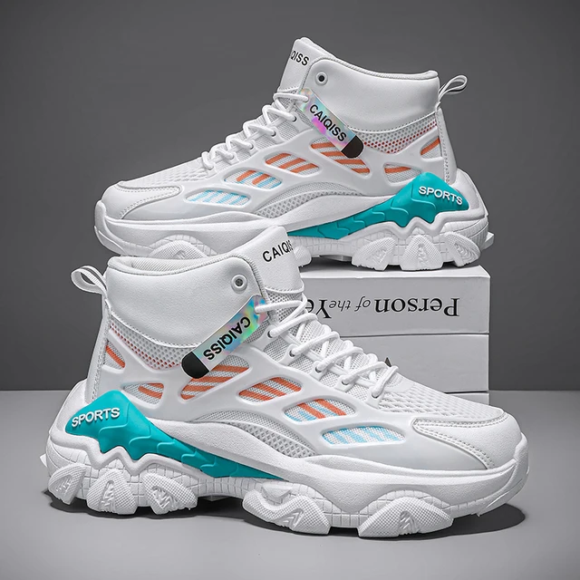 Men's Fashionable Street Style Walking Shoes, Suitable for Men's Outdoor Activities, Comfortable Non-Slip Lace-Up Sneakers, Running Shoes for Men and Women with Large and Small Sizes