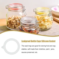 Gaskets Silicone Jars Replacement Airtight Leak-Proof Rubber Sealing Home Supplies Fits Regular Canning Cover Lid 2