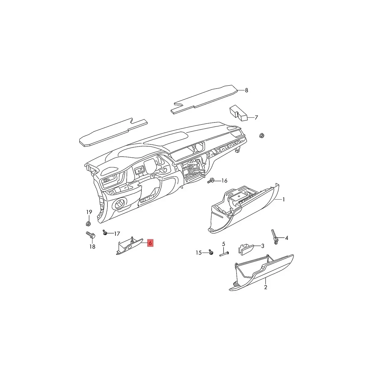 Skoda Superb 尩  ڵ ġ, ڵ ׸  , x1  LHD, 3V 3 2016-2023 3V1857919 3V1857919A