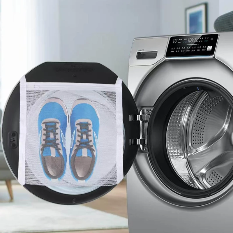 Shoe Washing Bag Sneaker Dryering Machine Bag with Elastic Strap for Most Dryers
