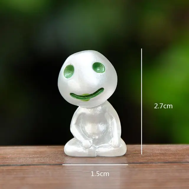 10Db/Set Kawaii Fényes Fa Tündék Játék Kodama Kertészkedés Cserepes Fluoreszkáló Pvc Figufa Elf Tündér - Image 6