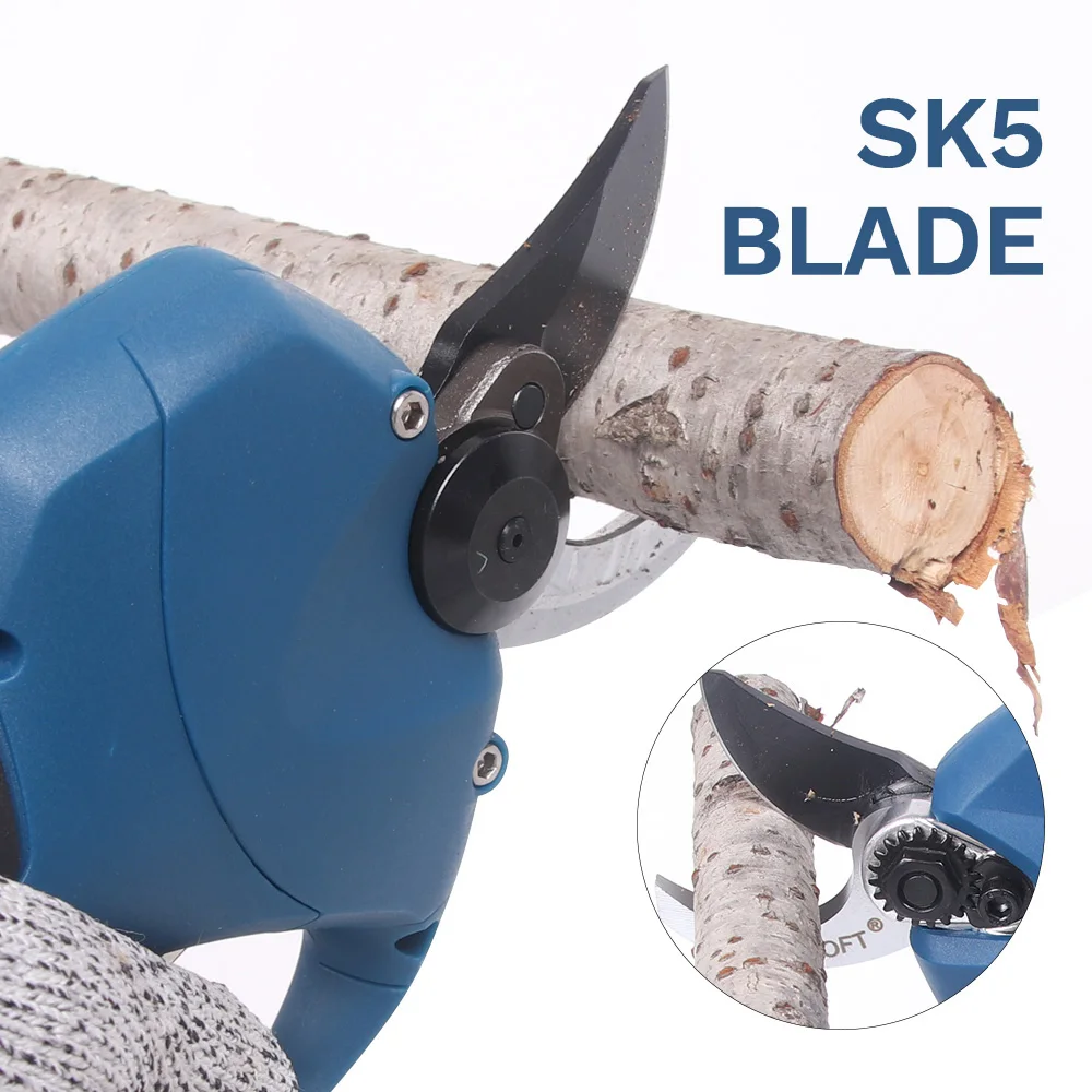 16.8V 2pc Lithium-Ion Battery Branches Scissor Garden Tool Cordless Electric Pruning Shears Secateur Pruner Tree Bonsai Cutter 5