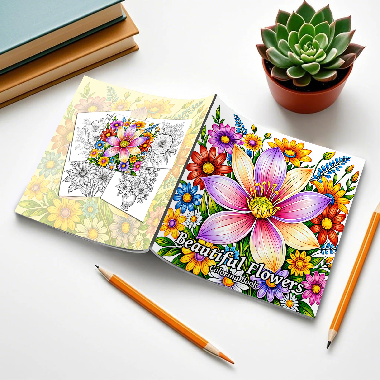 Art Coloring Book Adult Relieve Stress Kill Flower Coloring Graffiti Painting Drawing Art Book Stationerys Book For Children 2