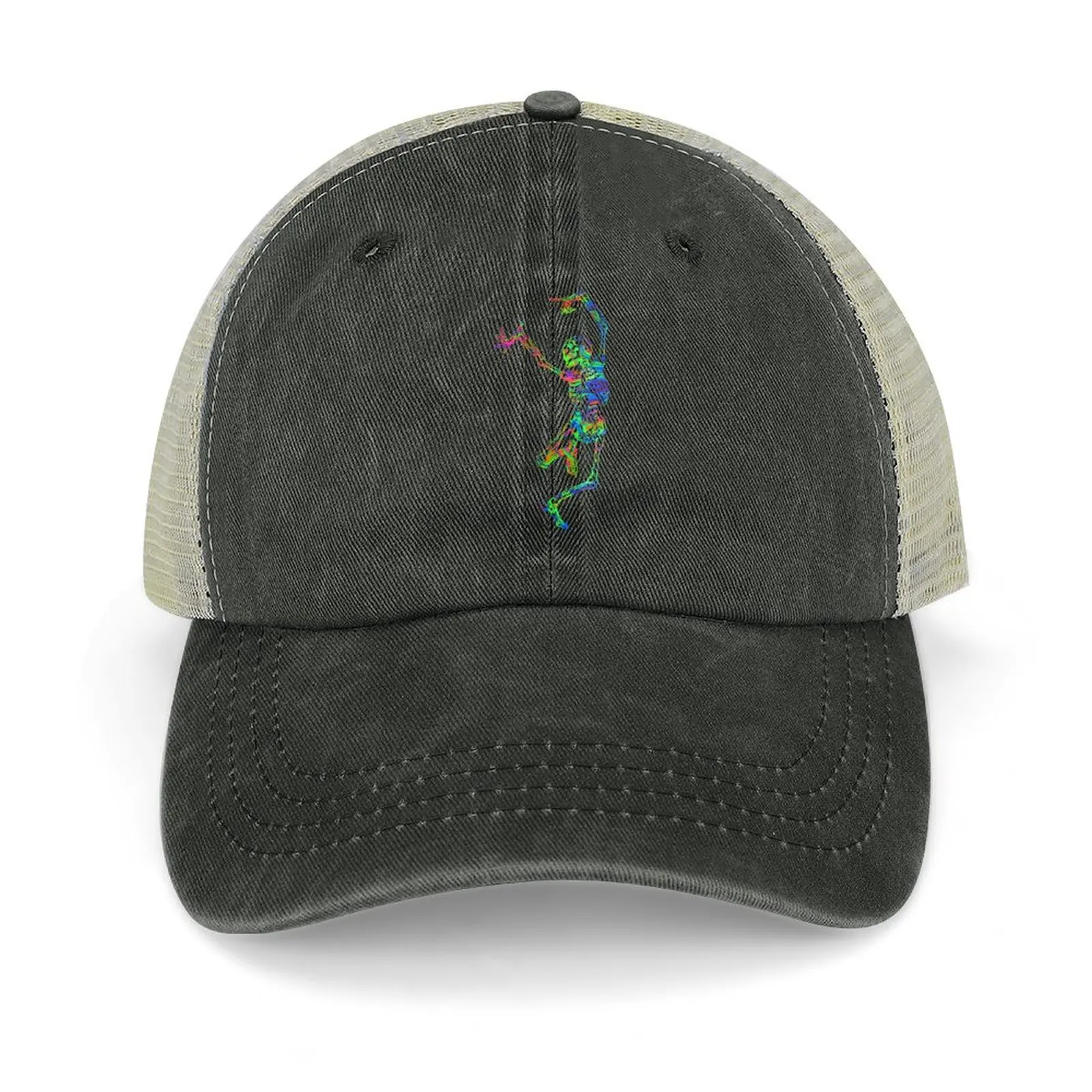 

Dance With PSYCH Death (on black) Cowboy Hat Beach Streetwear Luxury Man Hat Hip Hop Golf Men Women's