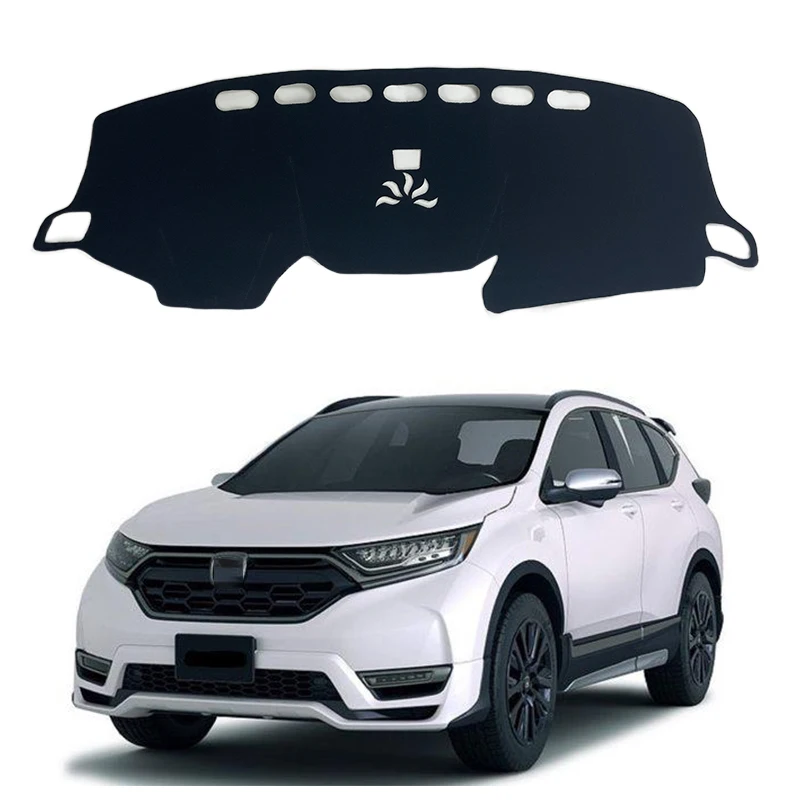 

For Honda CRV 2017-2021 2018 Car Dashboard Cover Avoid Light Pad Instrument Panel Mat Carpets Dash Board Mat Sun Protector Pad