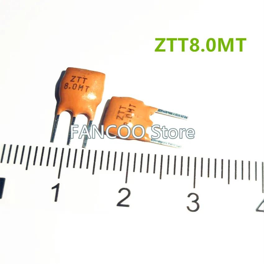 100개 새 제품 ZTT8.0MT ZTT8.0 ZTT8.0M 8.000MHZ 세라믹 공진기
