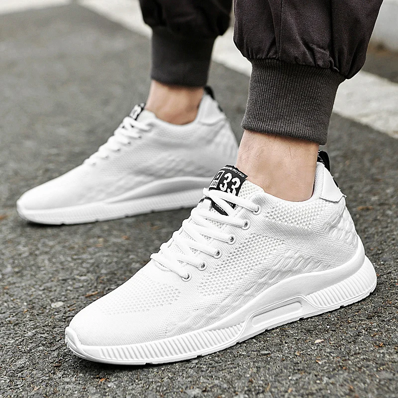 2025 Men Sneakers Elevator Shoes Hidden Heels Breathable Heightening Shoes For Men Increase Insole 6CM Sports Casua Shoes 48 4