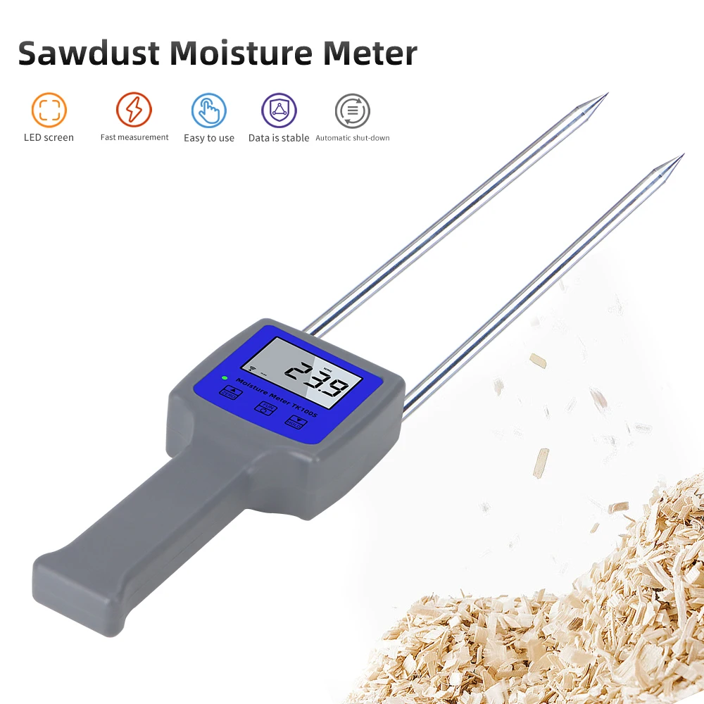 Wood Sawdust Powder Moisture Meter Bamboo Powder Paillasse Hay Bale Peat Hygrometer wood moisture meter