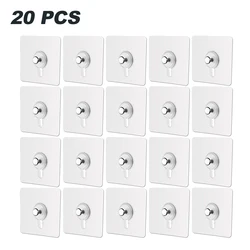 Pack of Strong Adhesive Waterproof Hooks (20 PC)
