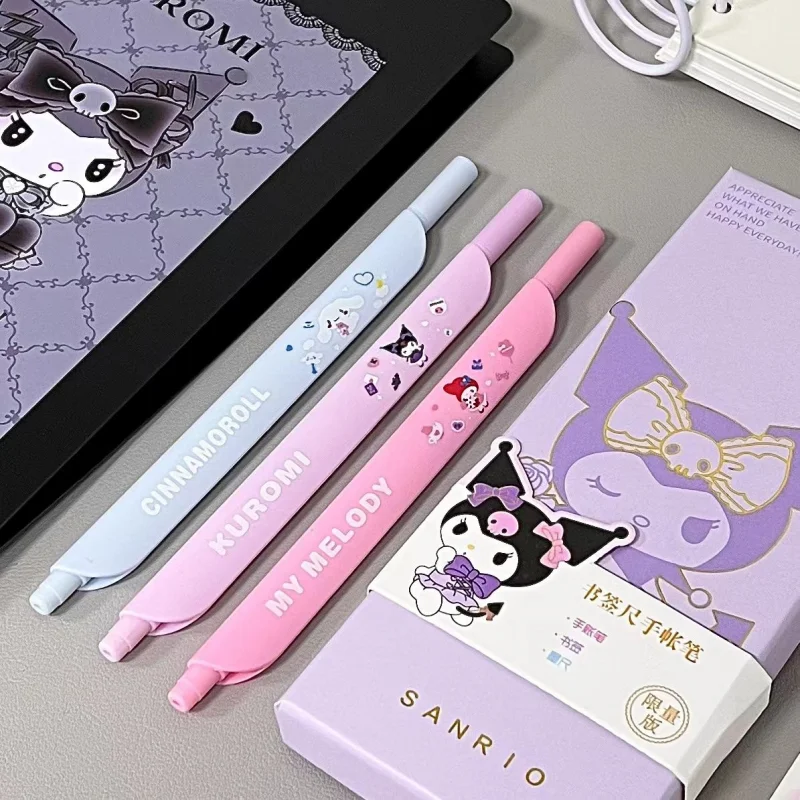 

Kawaii Sanrio Neutral Pen Cute Kuromi My Melody Cinnamoroll Cartoon Student Special Signature Pen Stationery Toy for Girls Gift