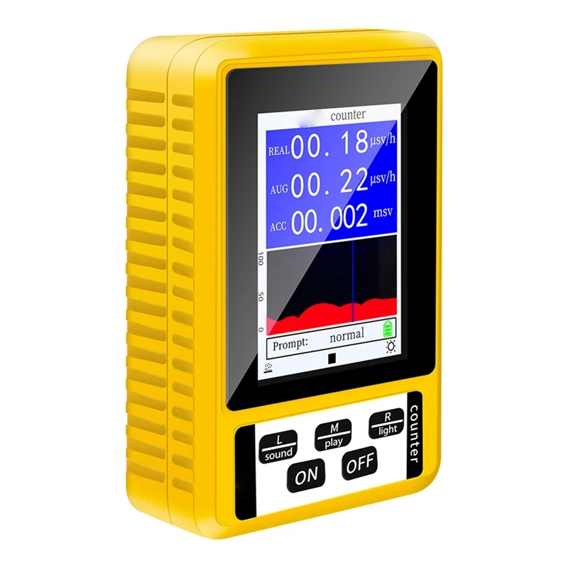 Nuclear Radiation Detector With LCD Display Screen Dosimeter Detectors Beta Gamma X-Ray Tester Portable