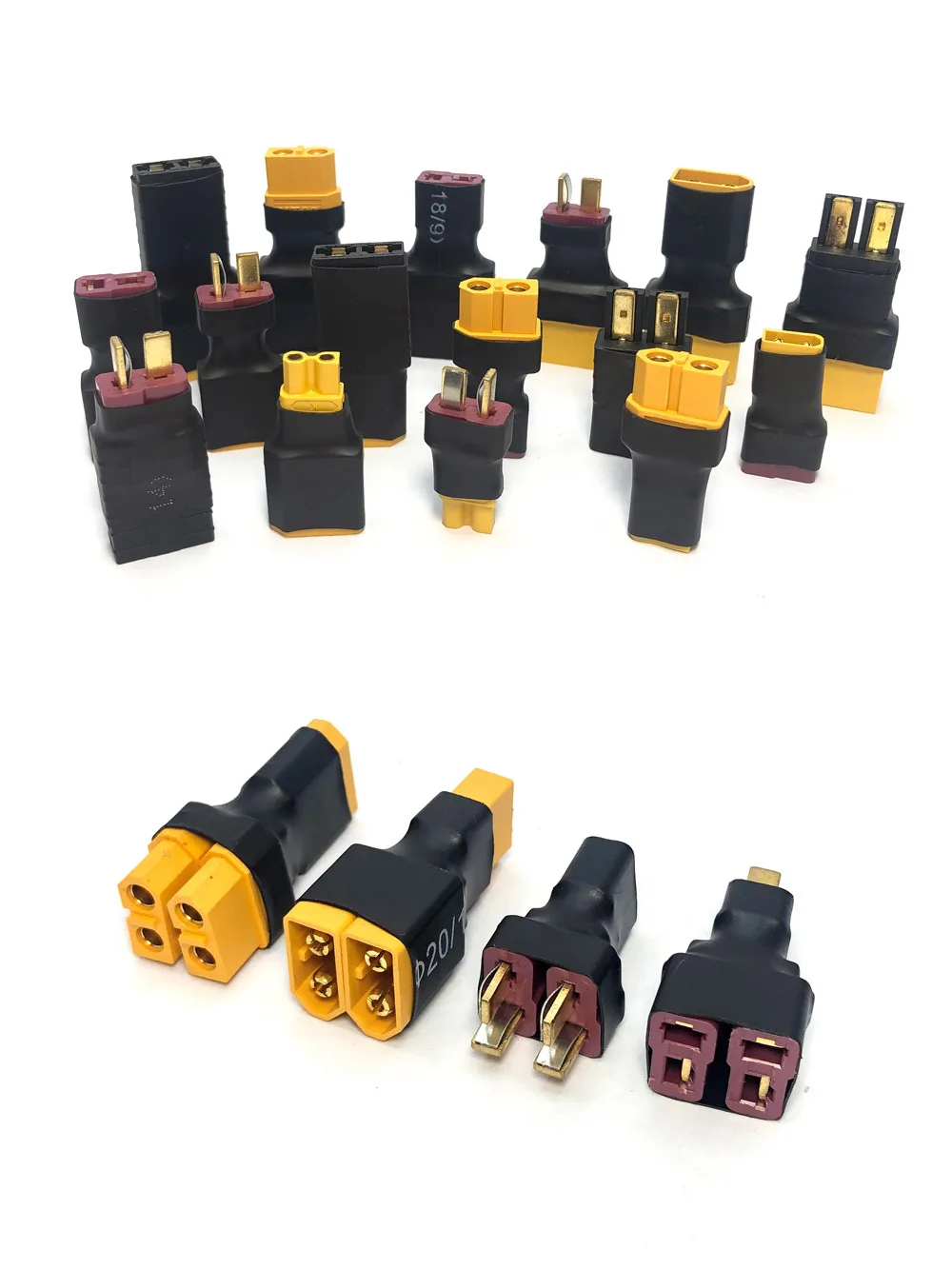 RC 모델 어댑터 XT30 XT60 XT90 TRX T 플러그 암수 커넥터 플러그, RC 자동차 비행기 드론 RC 보트 리포 배터리 RC 부품