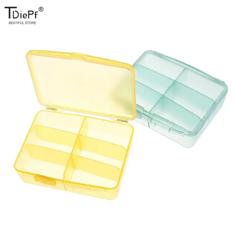 

Large 6 Grids Travel Pill Box Portable Medicine Case First-Aid Kit Plastic Pill Case Weekly Medicine Storage Pill Organizer Box