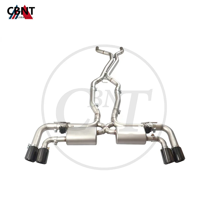 CBNT for Porsche Cayenne 958 3.0T 3.6L 3.6T 4.8L 4.8T 2010- Valved Exhaust Catback SS304 Exhaust-pipe with Valve Muffler