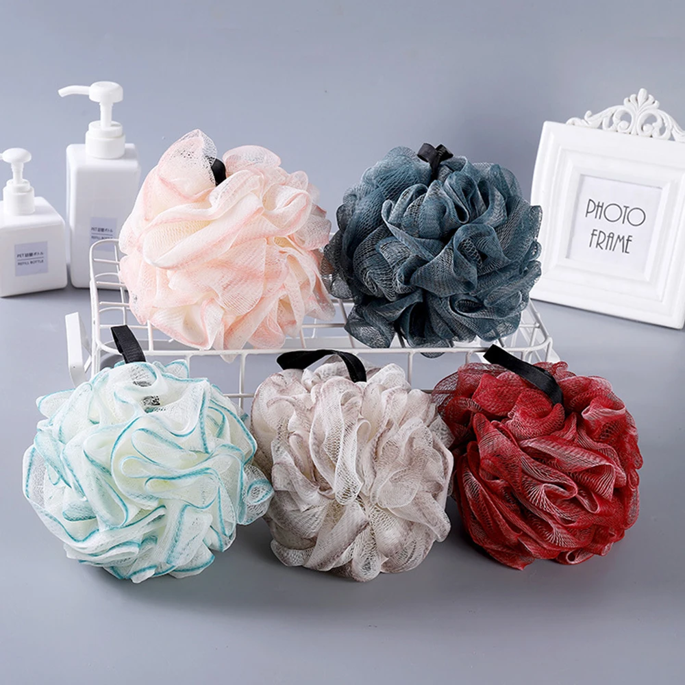 S/M/L/XL PE Bath Rubbing Pearl Rubbing Bath Bubbling Bath Towel Wash Ball Bath Flower 2