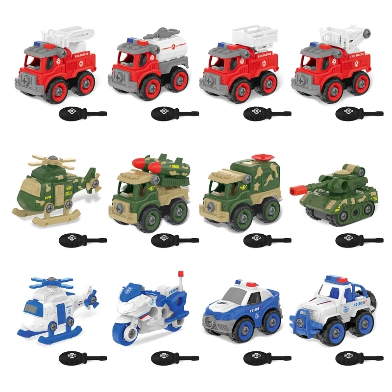 

Take Apart Car Toy Engineering Vehicle Assembly STEM DIY Truck Screw Nut Educational Toy Kids Favor Fine Motor Skill Toy