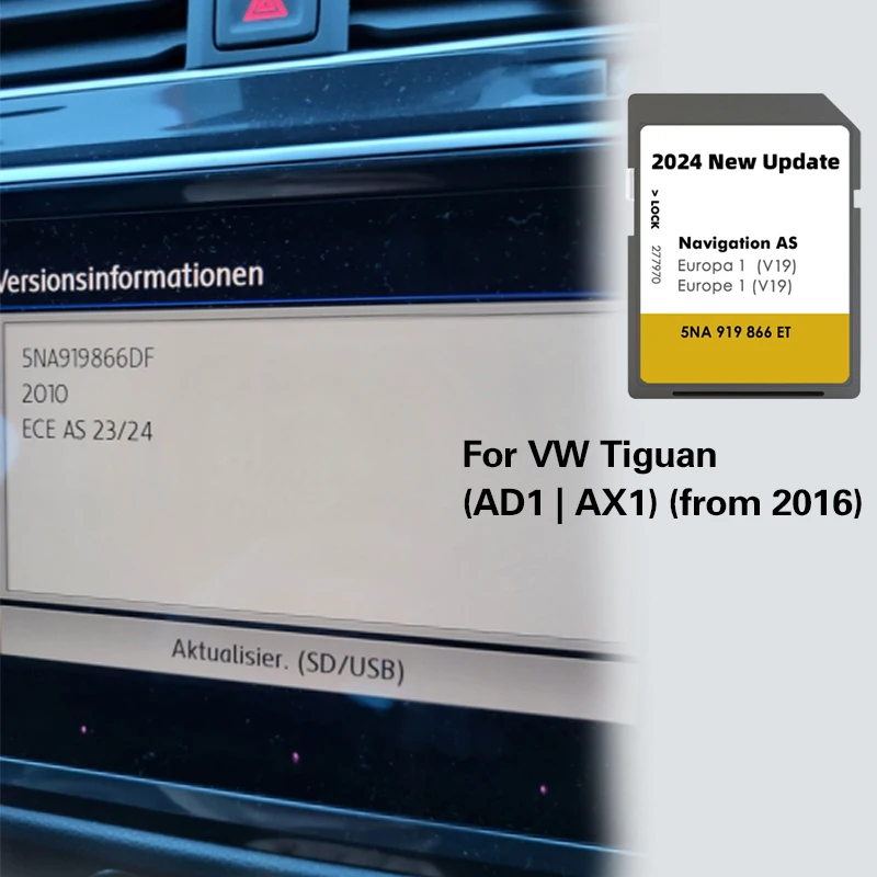 Navigation Map SD 32GB Memory Flash GPS Card for VW Tiguan AD1 AX1 Europe gps map navigation sd cards