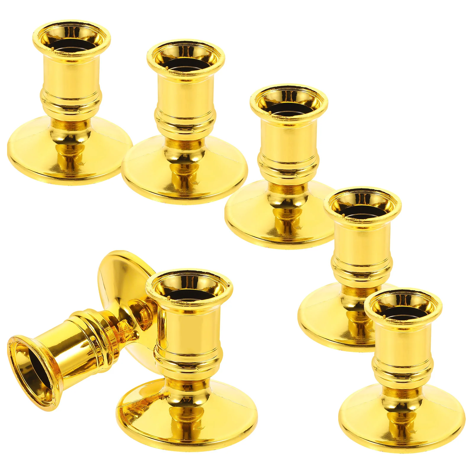 

Wide Base Stable Plastic Single Head Table Centerpiece Candle Display Base Taper Candle Holder Romantic Candlestick