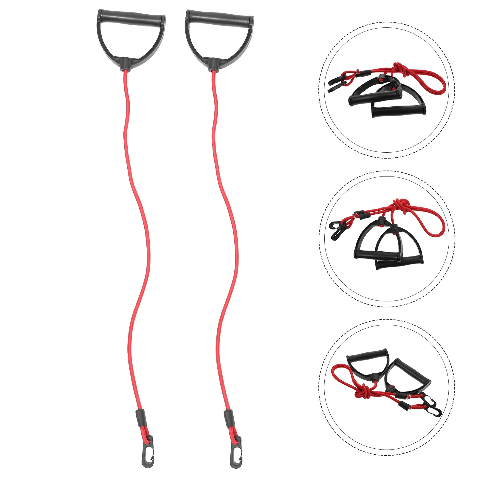 

1 Pair of Fitness Latex Bands Fitness Pulling Ropes Fitness Resistance Belts