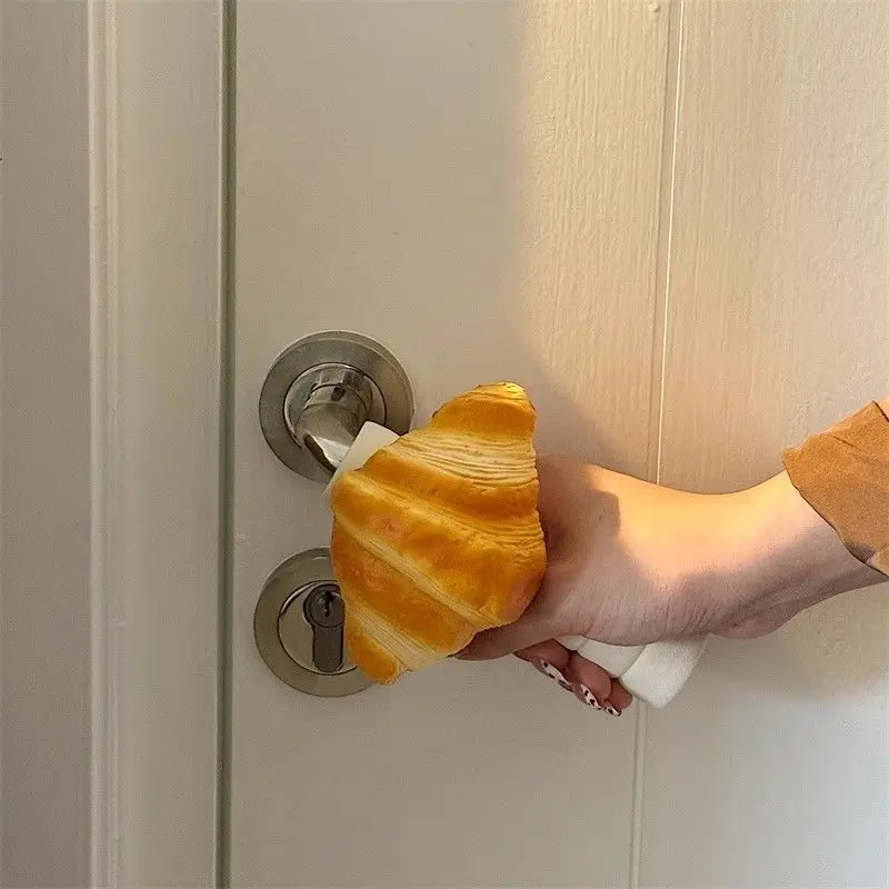 Bread Door Handle Protective Cover Croissants Bagels Egg Tarts Home Decor Items Cute and Creative Gadgets