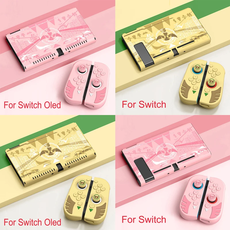 Custodia In Silicone Thumb Stick Cap Protector Per Nintendo Switch/Ns Oled Joy-Con Controller Tpu Soft Hand Grip Shell Button Cover