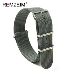 Military - Style Waterproof Nylon Watch Strap - Casual & Durable - 22mm (GRAY)