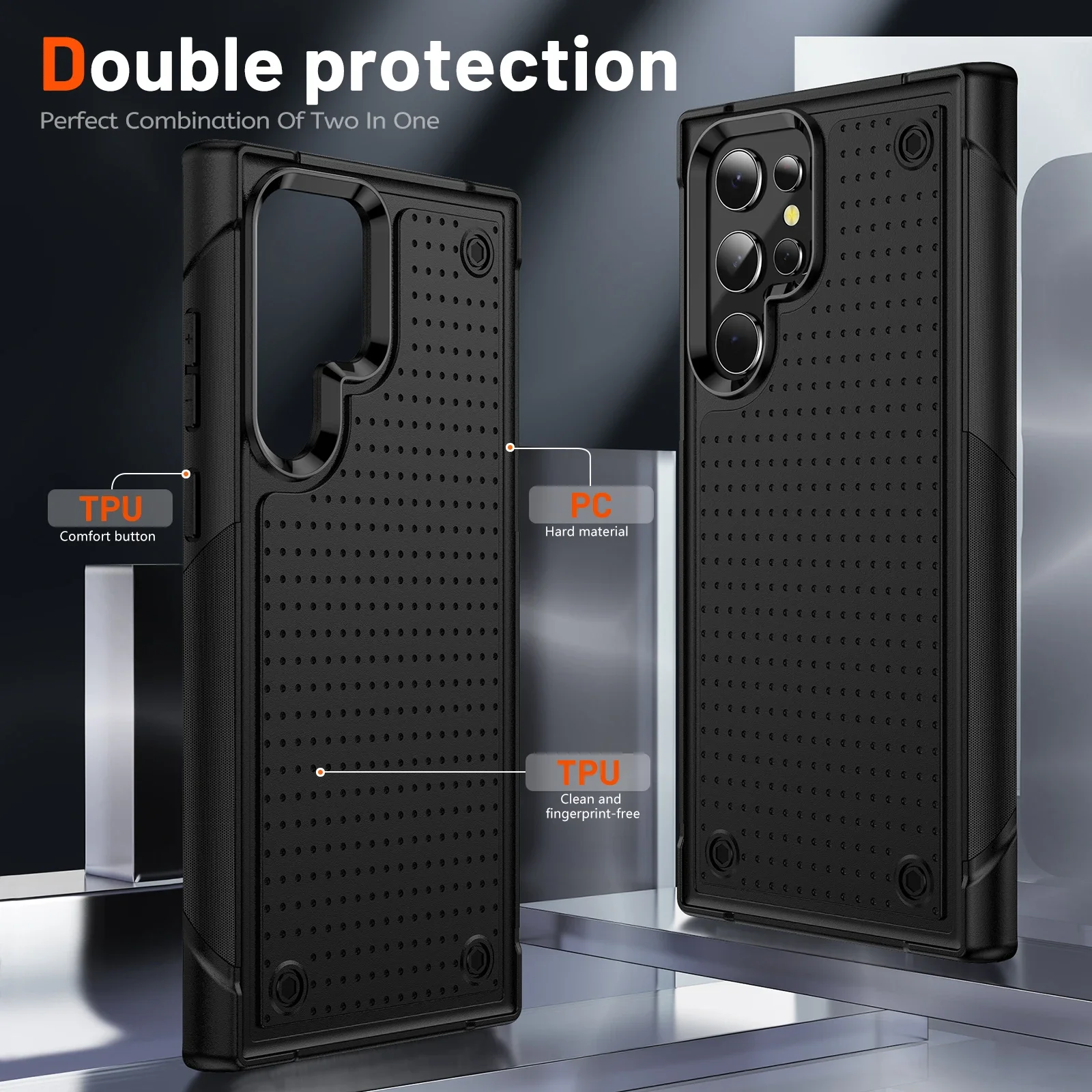 Shockproof Armor Hard Phone Case - Durable Protection Cover