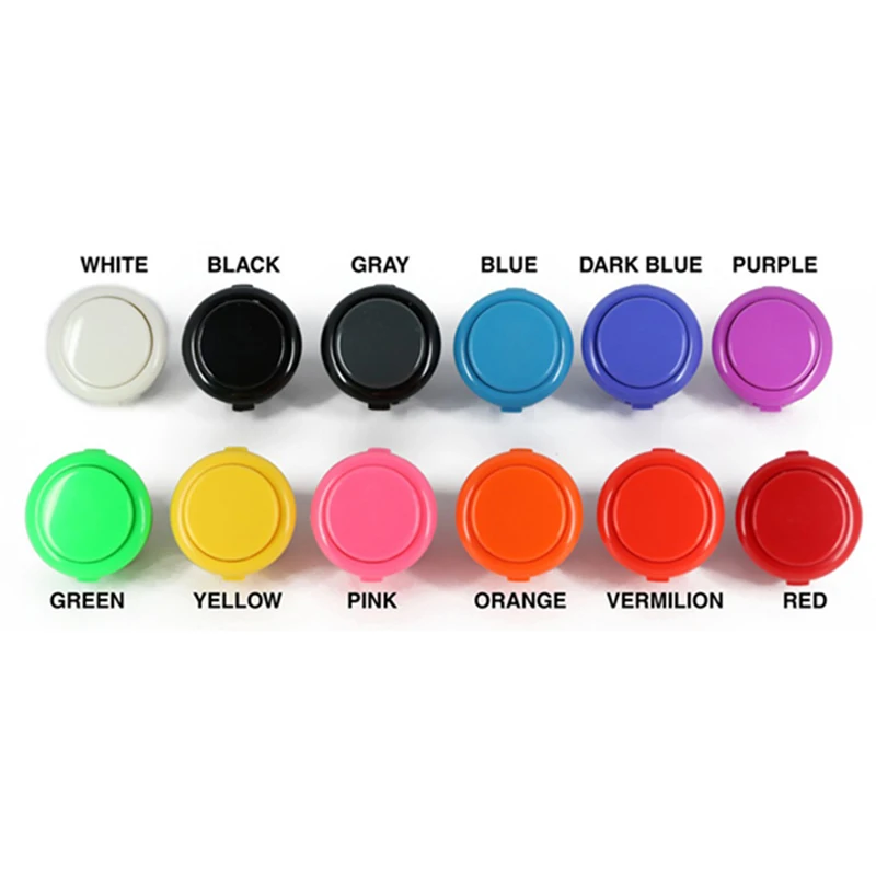 8pcs Original Sanwa OBSF-30 Push Button for arcade MAME game DIY parts 13 colors available 8pcs 7mm original ender 3 pro bed clips clamp for creality ender3 pro ender 3 v2 ender 3s cr10 3d printer parts