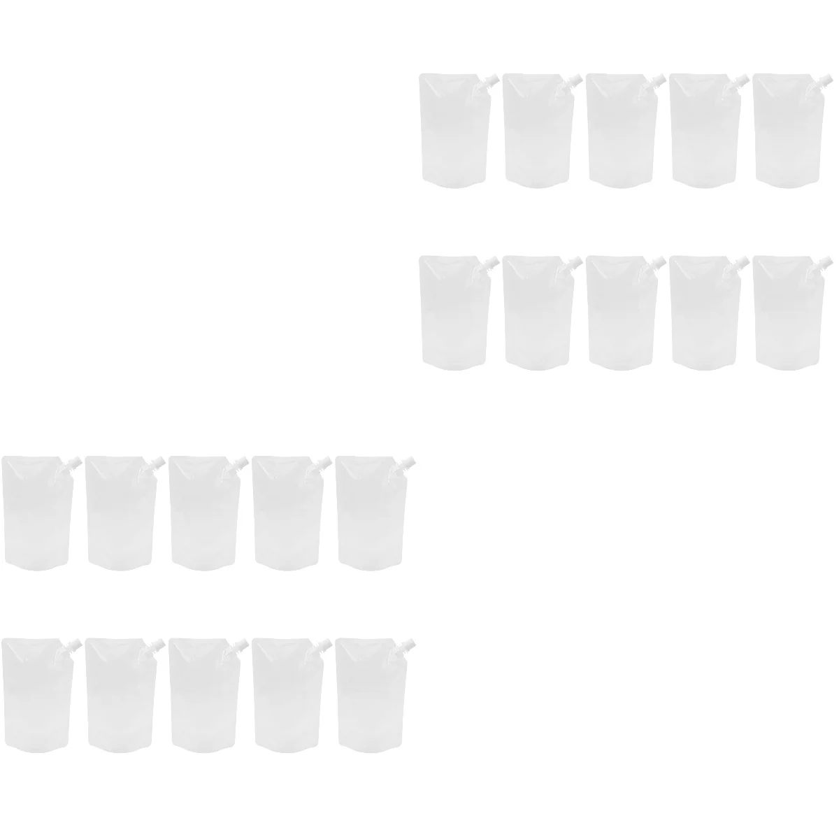 

100 Pcs Liquid Packing Bag Reusable Pouch Foldable Kettle Outdoor Drinks Holder Water Bottle