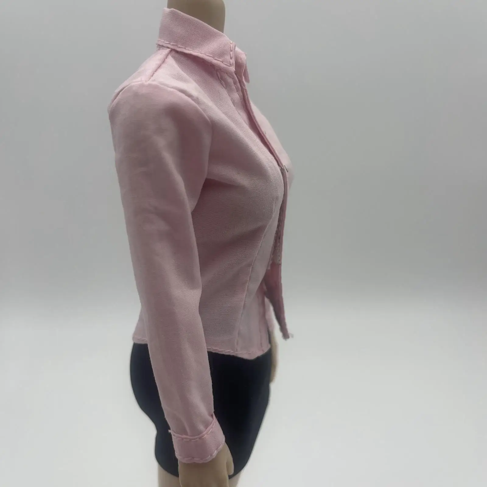1/6 Girl Pink Long Sleeve Shirts for 12`` Action Figure Body Accessories