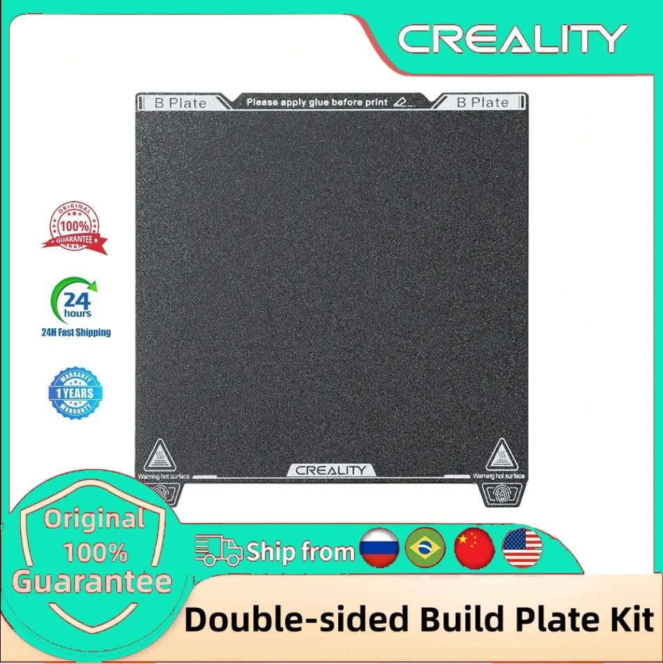 

Creality Ender-3 S1 Ender-3 S1 Pro Ender-5 S1 Ender-3 V3 SE Double-sided Build Plate Kit With Soft 235*235mm 3D Printer Parts