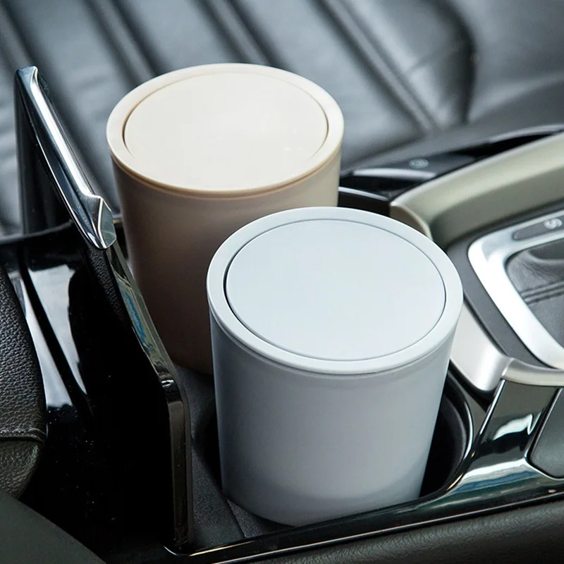 Car Garbage with Lid Can Trash Home Room House Automobiles Interior Case Holder Bin Basket Auto Accessorie car trash can