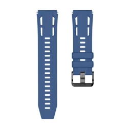 Breathable Dual - Color Silicone Watch Band, Soft 22mm Strap - Huawei Ultimate 2 (Ocean blue)