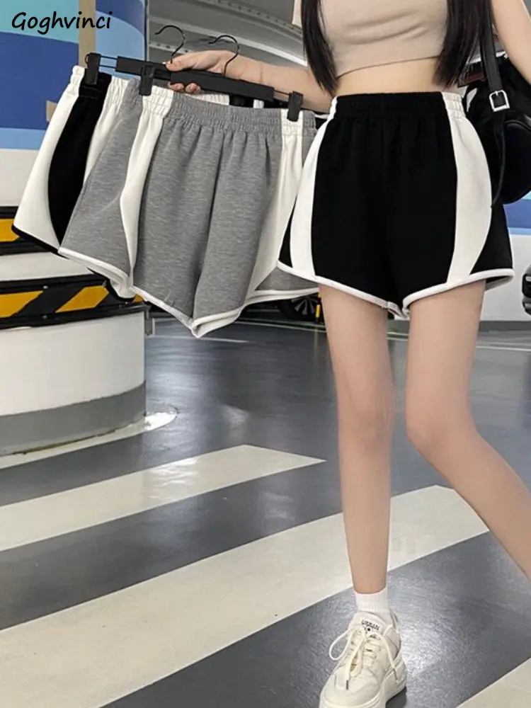 

Shorts Women Streetwear Leisure All-match Comfortable Loose Design Fashion Students Patchwork Simple Ulzzang Sporty Attractive