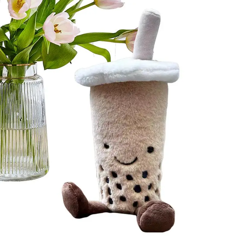 

Симпатичная плюшевая подушка в виде молочного чая с жемчугом, 30 см, подушка, имитация фруктов, молока, чая, чашки, куклы, плюшевые подушки для украшения домашней комнаты, детский подарок