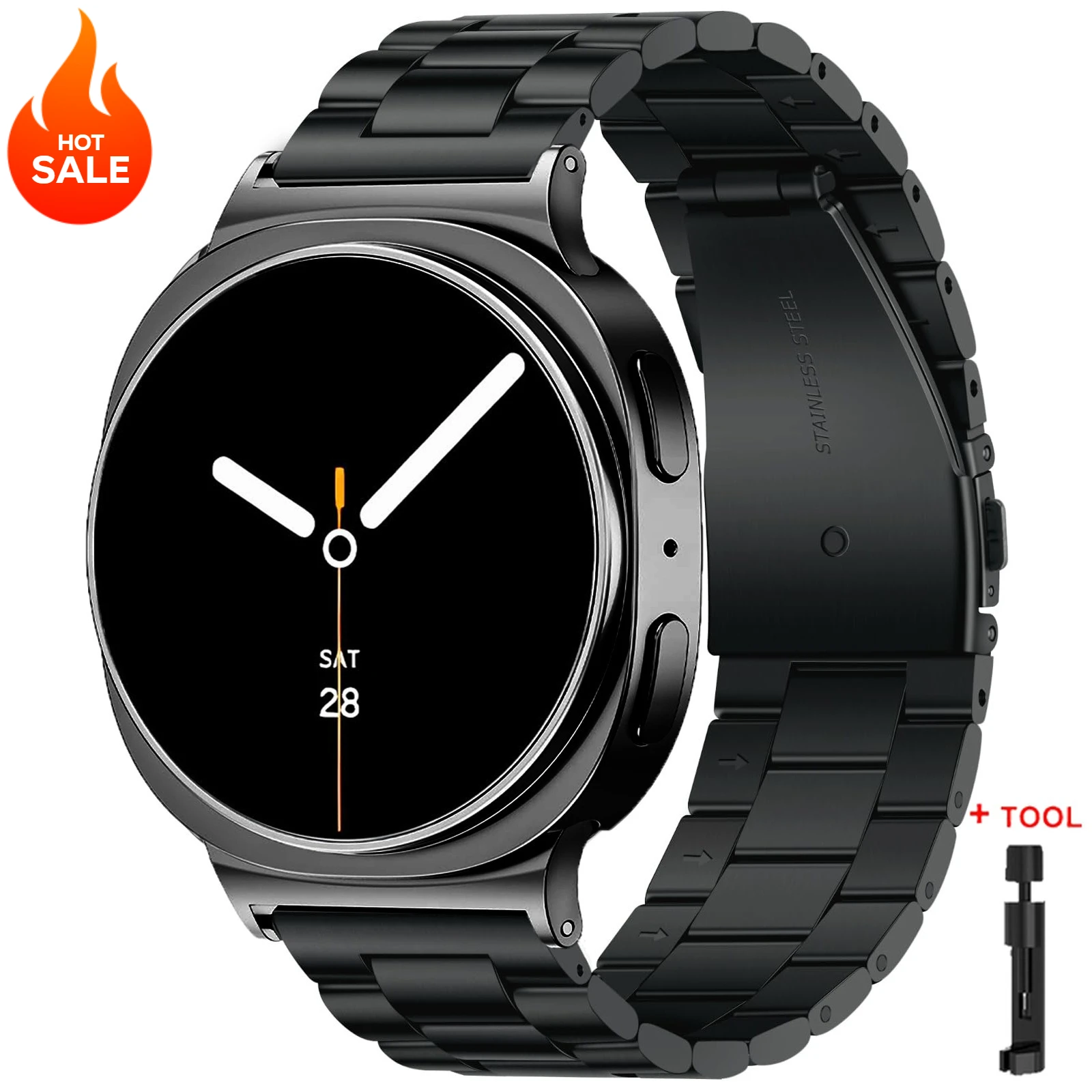 Stainless Steel Metal Watch Band Bracelet