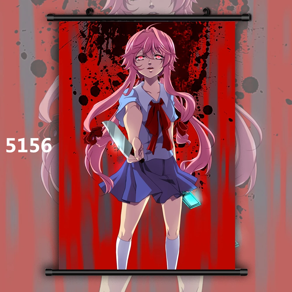 Future Diary Mirai Nikki Amano Yukiteru Gasai Yuno kraft poster retro  Poster wall sticker Japanese Anime Poster/904 - AliExpress