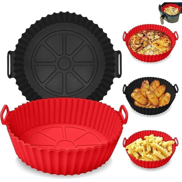 Air Fryer Silicone Liners Air Fryer Silicone Pot Reusable Silicone Air  Fryer Liners Food Safe Non Stick Air Fryer Basket Accesso - AliExpress